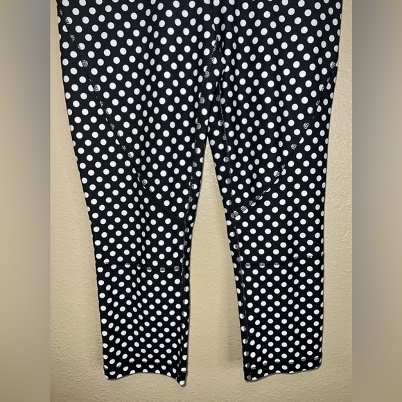C&C California small black and white polka‎ dot cropped leggings small - Picture 4 of 11